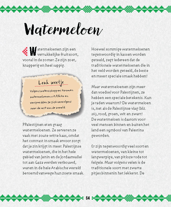Wij zijn Palestijnen in de klas: lesideeën over cultuur en wereldoriëntatie