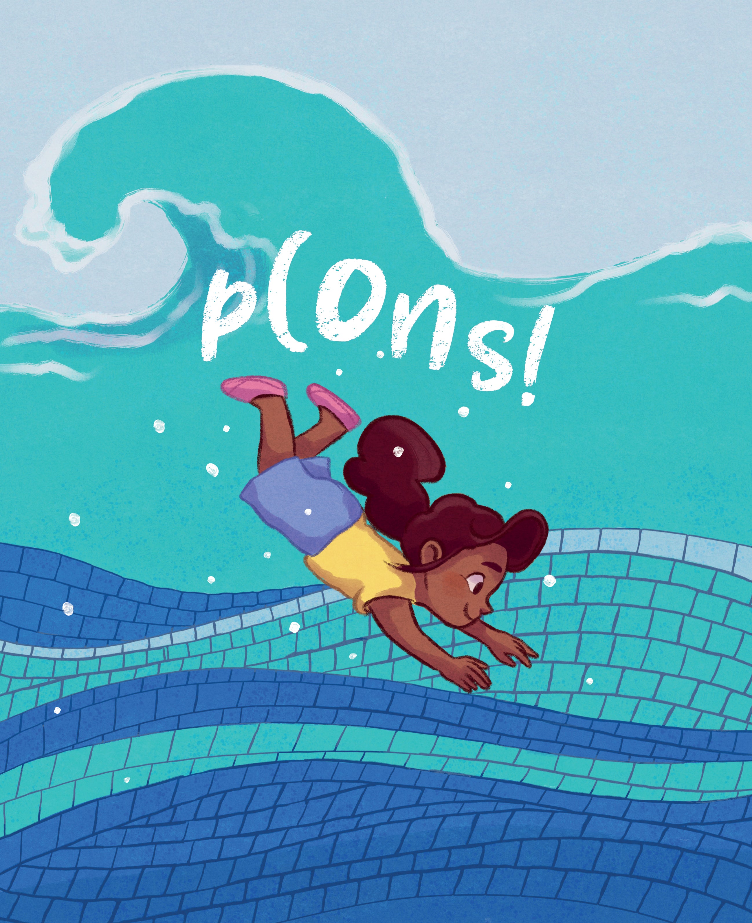 Plons! Aya gaat diplomazwemmen